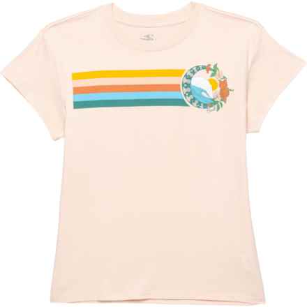 O'Neill Big Girls Moonrise Safari T-Shirt - Short Sleeve in Blush