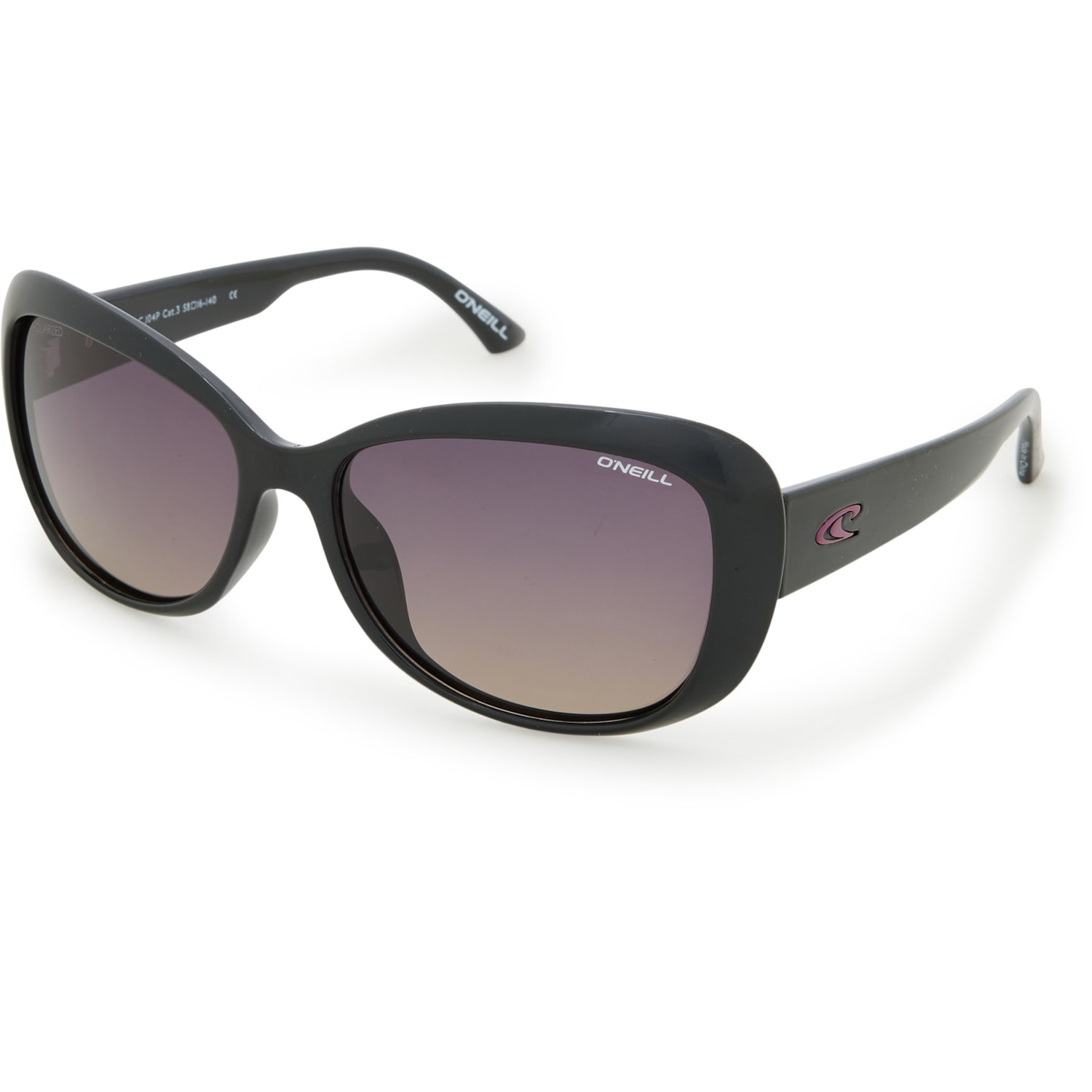 Polarized Black Butterfly Sunglasses Ray-Ban Zena Polarized Acetate Butterfly Sunglasses, 49mm  main image 4