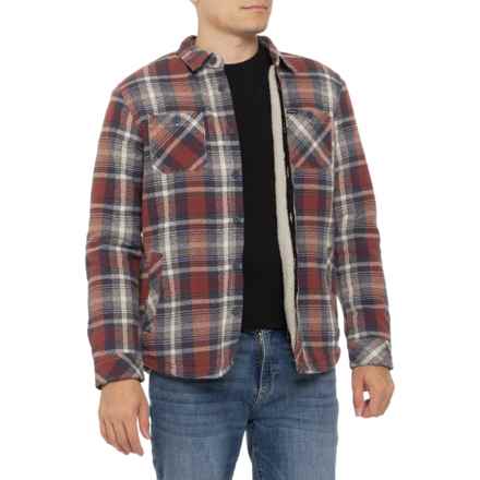 O'Neill Eugene Woven Flannel Shirt Jacket in Rus Rust