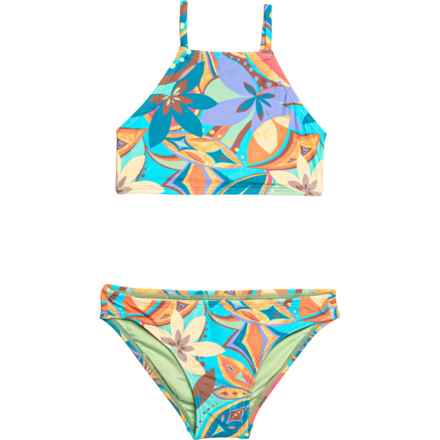 O'Neill Girls Nina Abstract Multi-Strap Bikini Set in Multi
