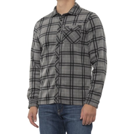 fleece button up shirt