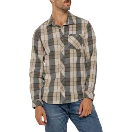 O'Neill Portland Stretch Flannel Shirt - Long Sleeve in Khaki