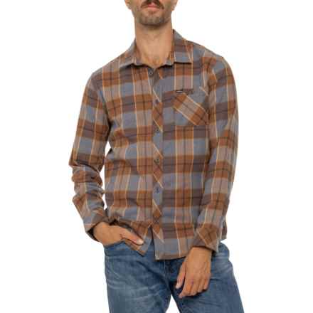 O'Neill Portland Stretch Flannel Shirt - Long Sleeve in Lt Brown