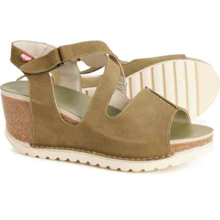 OnFoot Made in Spain 302 Strappy Sandals - Suede (For Women) in Kaki