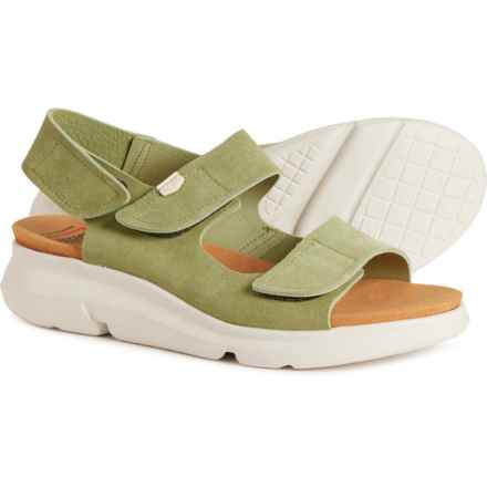OnFoot Made in Spain 90004 Wedge Sandals - Suede (For Women) in Green