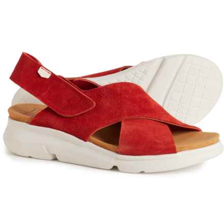 OnFoot Made in Spain 90005 Strappy Sandals - Suede (For Women) in Rust