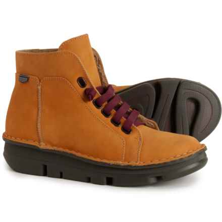 OnFoot Made in Spain Cozy-Lined Sneaker Boots - Leather (For Women) in Amarillo