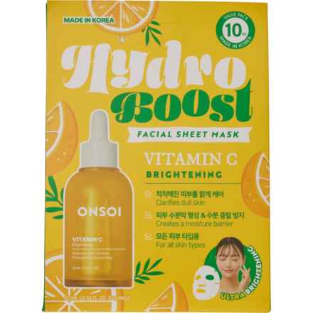 ONSOI Hydro Boost Vitamin C Facial Masks - 10-Pack in Multi