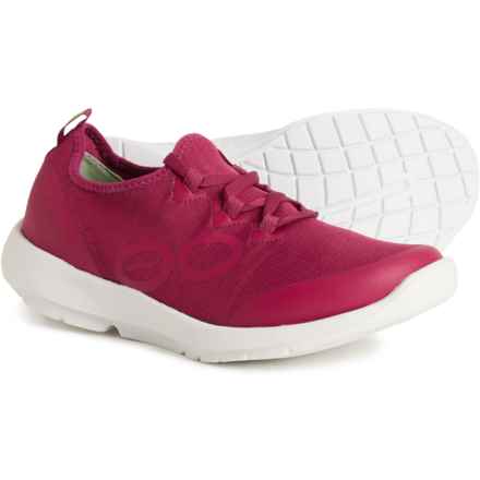 Oofos OOmg Sport Recovery Sneakers - Slip-Ons (For Women) in White/Rosebud