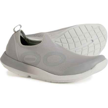 Oofos OOmg Sport Sneakers - Slip-Ons (For Men) in White/Slate Fade
