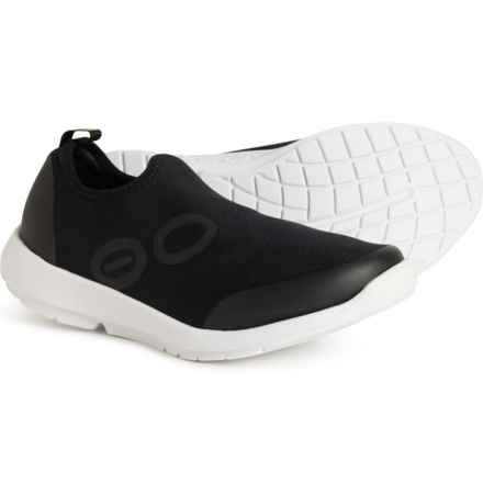 Oofos OOmg Sport Sneakers - Slip-Ons (For Women) in White/Black
