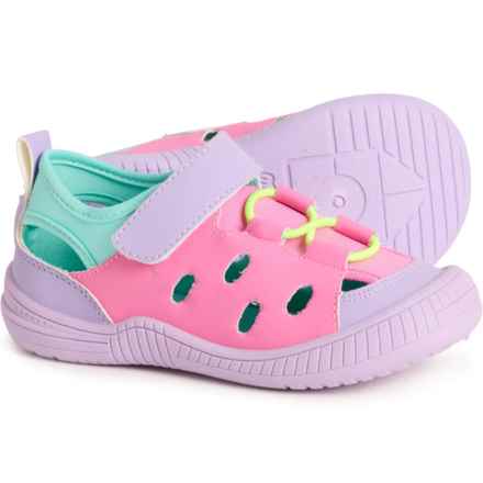 Oomphies Little Girls Lagoon Sport Sandals in Pink/Lavender