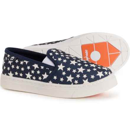 Oomphies Little Girls Madison Shoes in Navy Stars