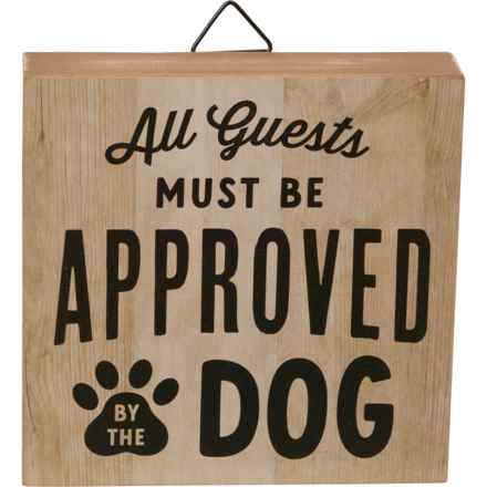 Open Road Brands 6x6” Approved by the Dog Wall Decor in Multi