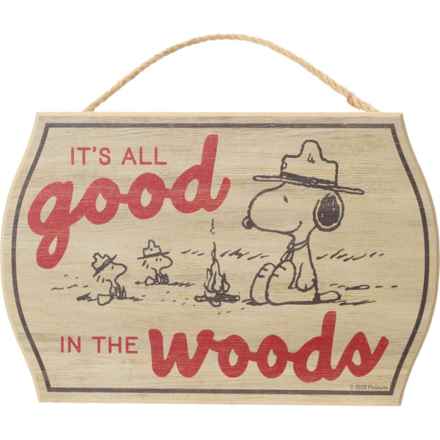 Open Road Brands 8x5” Good Woods Wooden Sign in Multi