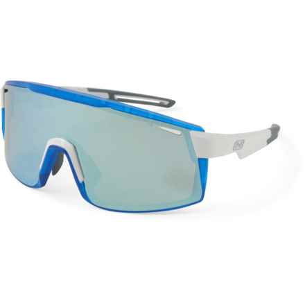 Optic Nerve FixieMAX Sunglasses - Mirror Lenses (For Men and Women) in Shiny White/Blue