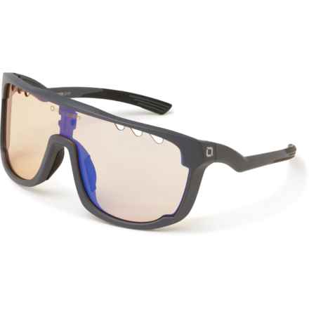 Optic Nerve FixieSauce Sunglasses - Mirror Lenses in Matte Gray/Night Pro Lens/Blue Mirror - Closeouts