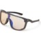 Optic Nerve FixieSauce Sunglasses - Mirror Lenses in Matte Gray/Night Pro Lens/Blue Mirror