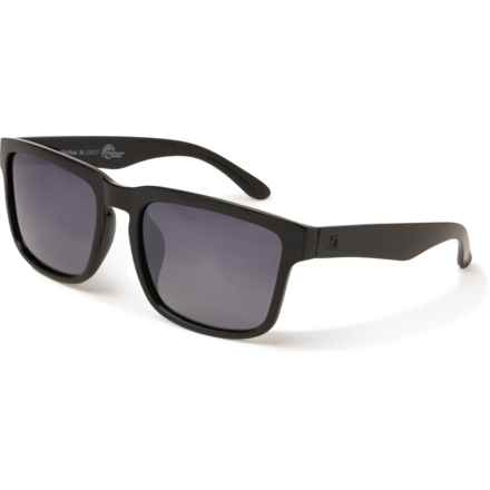 Optic Nerve Mashup XL Sunglasses - Polarized (For Men) in Shiny Black/Gradient Smoke/Silver Mirror - Closeouts