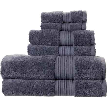 Organic Cotton Bath Towel Set - 6-Piece, Folkstone Grey in Folkstone Grey