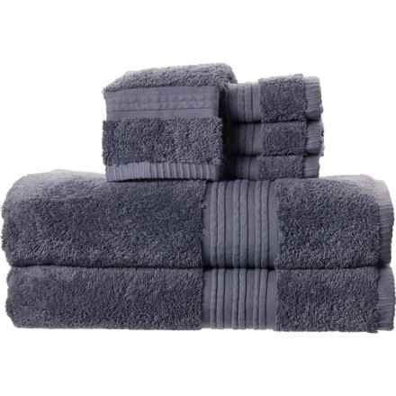 Organic Cotton Bath Towel Set - 6-Piece, Folkstone Grey in Folkstone Grey