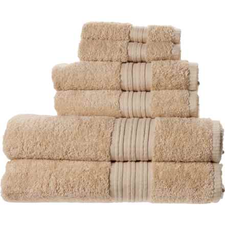 Organic Cotton Bath Towel Set - 6-Piece, Oatmeal in Oatmeal