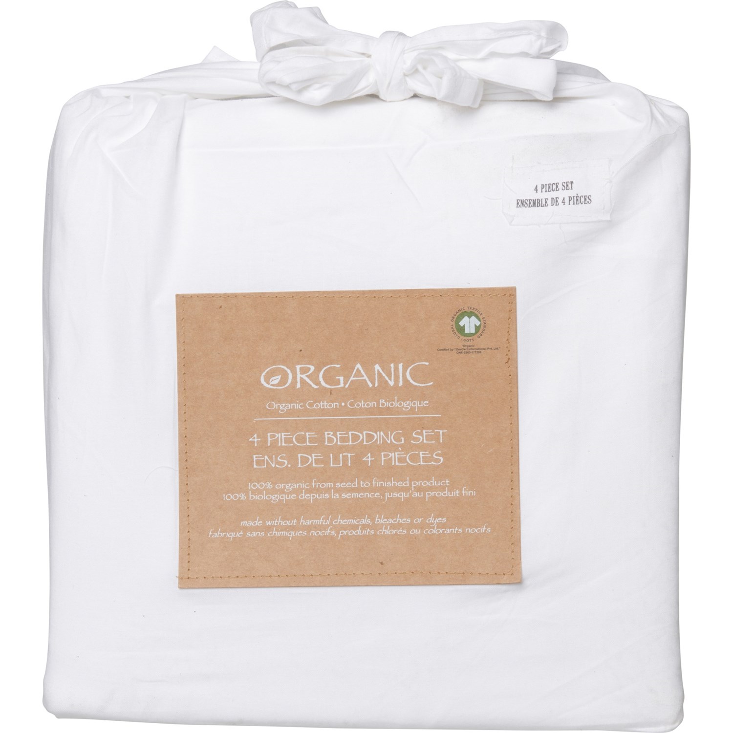 Organic Queen Cotton Mini Bed Sheet Set White Save 65