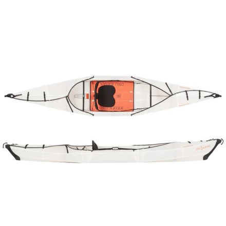 Oru Kayak Beach LT Folding Sit-In Kayak - 12’, Factory Seconds in White - Closeouts