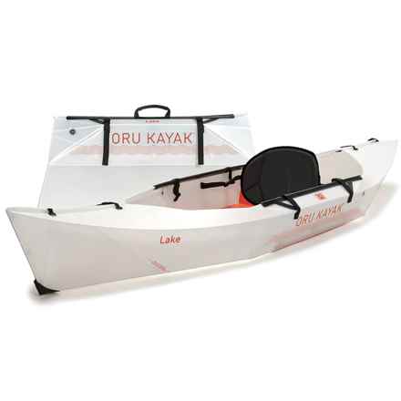 Oru Kayak Lake Folding Sit-In Kayak - 9’, Factory Seconds in White