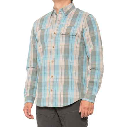 Orvis Midweight Shooting Shirt - Long Sleeve in Blue Plaid