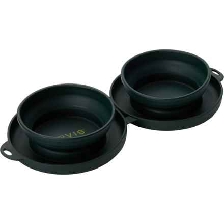 Orvis Pet Travel Double-Sided Collapsible Feeder - 10 oz. in Multi
