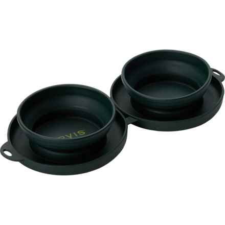 Orvis Pet Travel Double-Sided Collapsible Feeder - 10 oz. in Multi