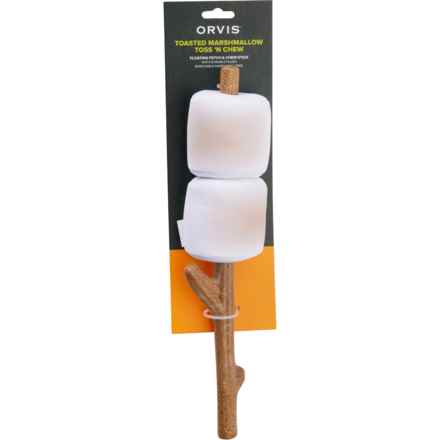 Orvis Toasted Marshmallow Toss-N-Chew Dog Toy - 14”, Squeaker in Toasted Marshmallow