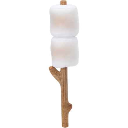 Orvis Toasted Marshmallow Toss ‘N Chew Dog Toy - 14”, Squeaker in Marshmallow Stick