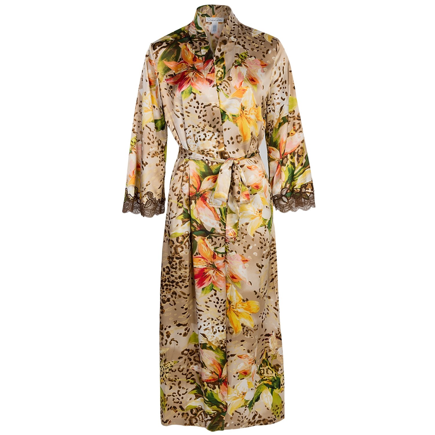 Oscar de la Renta Signature Long Wrap Robe (For Women) 6938R 46