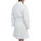 9275V_2 Oscar de la Renta Signature Oscar de la Renta Spa Retreat Robe - Embossed Cotton Terry, Long Sleeve (For Women)