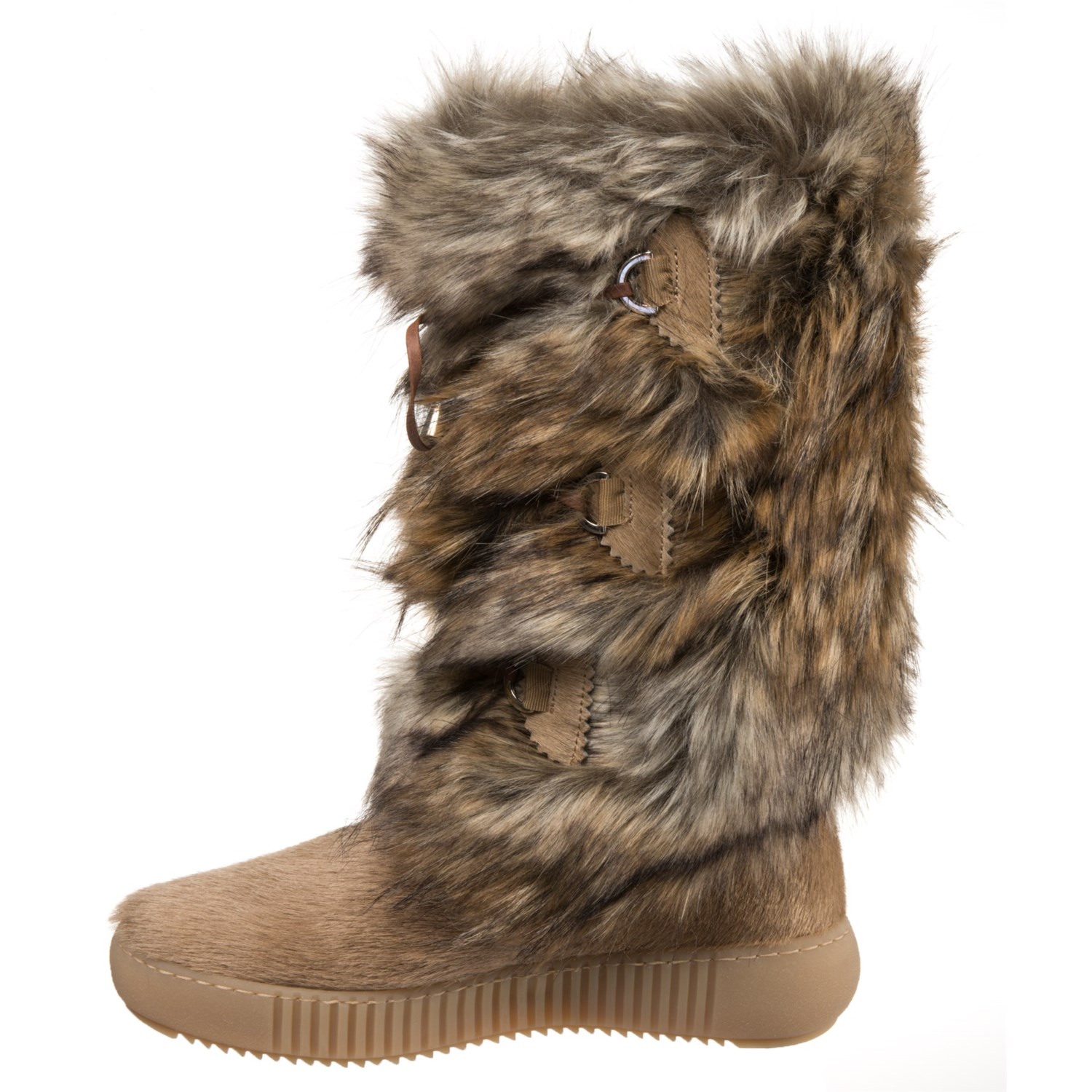 extra wide fur boots