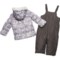 2HPGJ_2 OshKosh Toddler Girls Floral Jacket and Bibs Snowsuit - Insulated