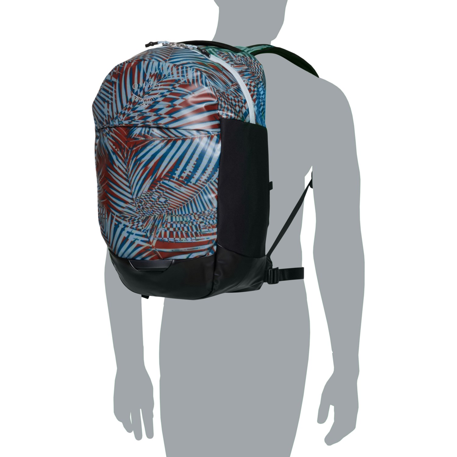 (取寄) オスプレー トランスポーター 25 エル パネル ローダー バックパック - パーム リーフ グリッチ プリント Osprey Transporter 25 L Panel Loader Backpack - Palm Leaf Glitch Print  Palm Leaf Glitch Osprey Transporter 25 L Panel Loader Backpack - Palm Leaf Glitch