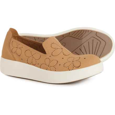 OTBT Coexist Floral Platform Sneakers - Slip-Ons (For Women) in Camel