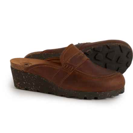 OTBT Made in Portugal Homage Wedge Clogs - Leather (For Women) in Brown