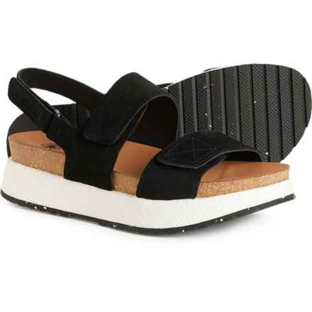 OTBT Wandering Platform Sandals - Suede (For Women) in Black