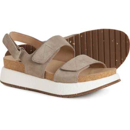 OTBT Wandering Platform Sandals - Suede (For Women) in Mud