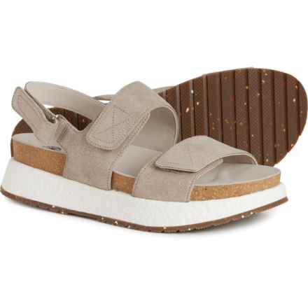 OTBT Wandering Platform Sandals - Suede (For Women) in Silver