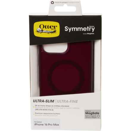 OtterBox Symmetry Series Ultra-Slim Phone Case - iPhone 16 Pro Max in Trans Red Plum/Up Beet