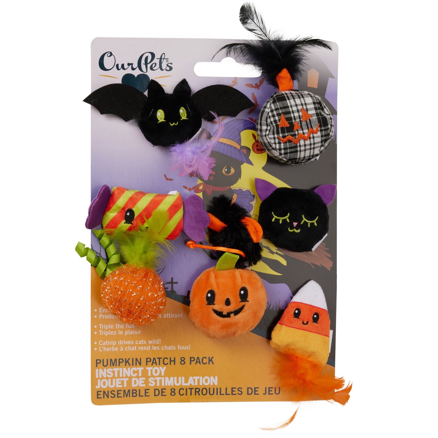 Our Pets Pumpkin Patch Cat Toys 8 Pack Save 58