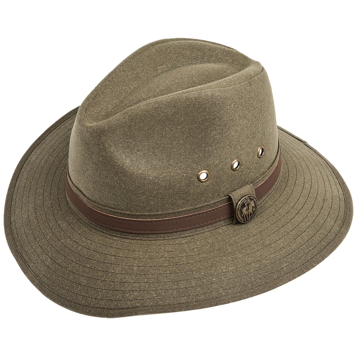 Outback Trading Rampart Hat - Oilskin Cotton (For Men and Women) - Save 38%