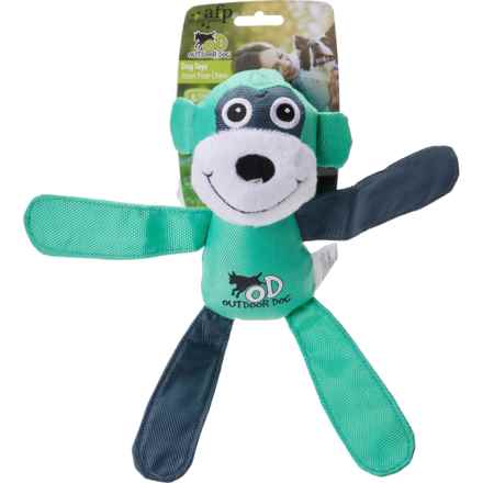 Outdoor Dog Ballistic Dog Toy - 12”, Squeaker in Monkey/Teal