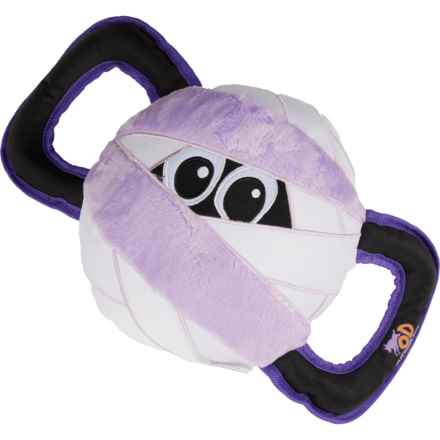 Outdoor Dog Ballistic Mummy Ball Dog Toy - Squeaker in Purple/Mummy