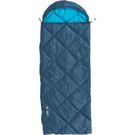 Outdoor Products 30°F Hooded Sleeping Bag - Rectangular in Blue